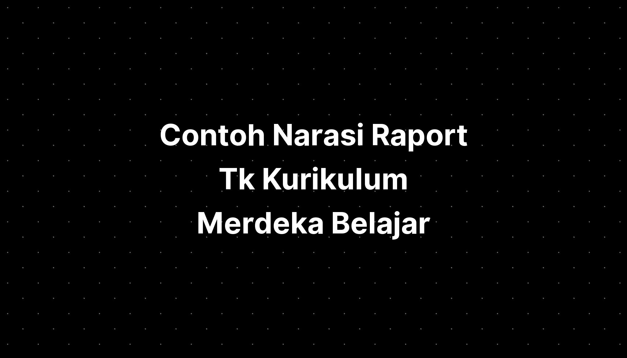 Contoh Raport Kurikulum Merdeka Belajar Hot Sex Picture 